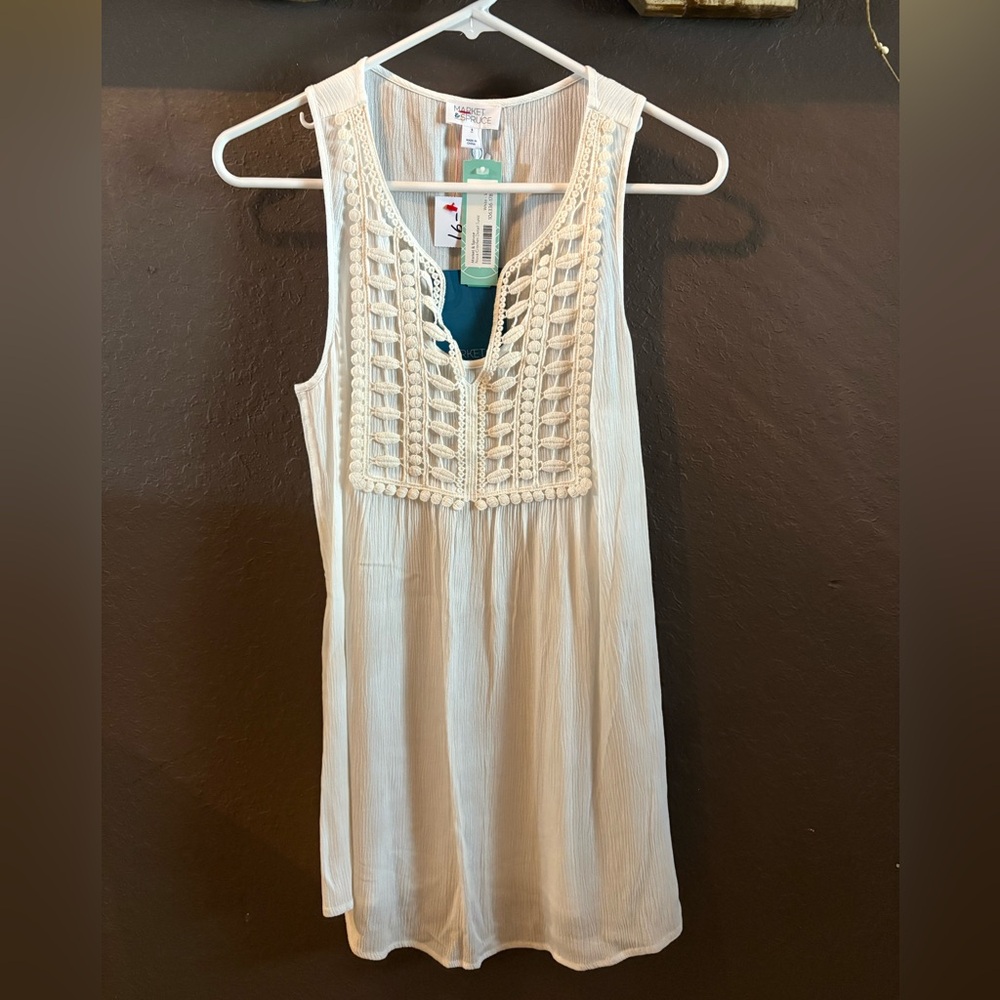 Nova Crochet detail tunic tank